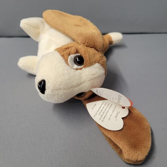 Vintage Ty Beanie Baby Tracker Basset Hound Dog 1997 Plush Toy Tags 90s Gift - Picture 6 of 16